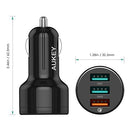 AUKEY CC-T11 Caricabatteria da auto PD a doppia porta