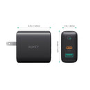 AUKEY PA-D1 Caricatore PD a doppia porta Focus Mix da 30 W con rilevamento dinamico