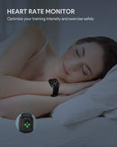 (Italiano & French)AUKEY LS02 Smartwatch Fitness Tracker 12 modalità di attività IPX6 impermeabile nero