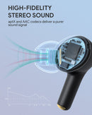 AUKEY EP-T27 Soundstream Wireless Earbuds Noise Cancelling IPX7 Waterproof Nero