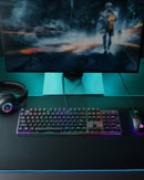 (Italiano & French Layout)AUKEY KM-G12 Tastiera meccanica Blue Switch 105-key con software di gioco