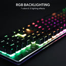 (Italiano & French Layout)AUKEY KM-G12 Tastiera meccanica Blue Switch 105-key con software di gioco