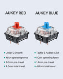 AUKEY Tastiera meccanica KM-G12 - Interruttori rossi(layout italiano)