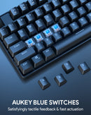 AUKEY KM-G16 Tastiera meccanica Interruttori blu 104 tasti (layout italiano)
