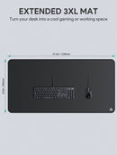 AUKEY KM-P4 Tappetino per mouse da gioco XXXL oversize 47,2 x 23,6 x 0,12 pollici