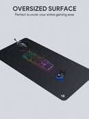 AUKEY KM-P4 Tappetino per mouse da gioco XXXL oversize 47,2 x 23,6 x 0,12 pollici