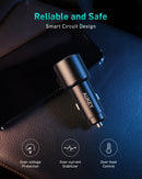 AUKEY CC-Y18S Caricabatteria da auto doppio (USB-C/USB-A) LED-36W