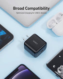 AUKEY PA-R1 Swift Charger with PD & QC 3.0 USB C 20W Black