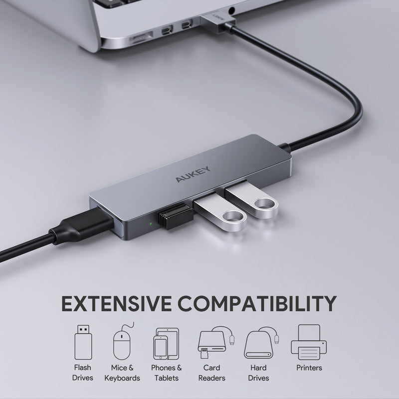 Aukey CB-H36 Hub USB 3.0 a 4 porte