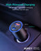 AUKEY CC-Y18S Caricabatteria da auto doppio (USB-C/USB-A) LED-36W
